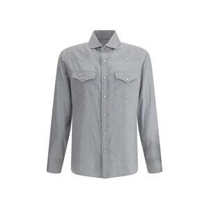 Brunello Cucinelli Men Cotton Shirt
